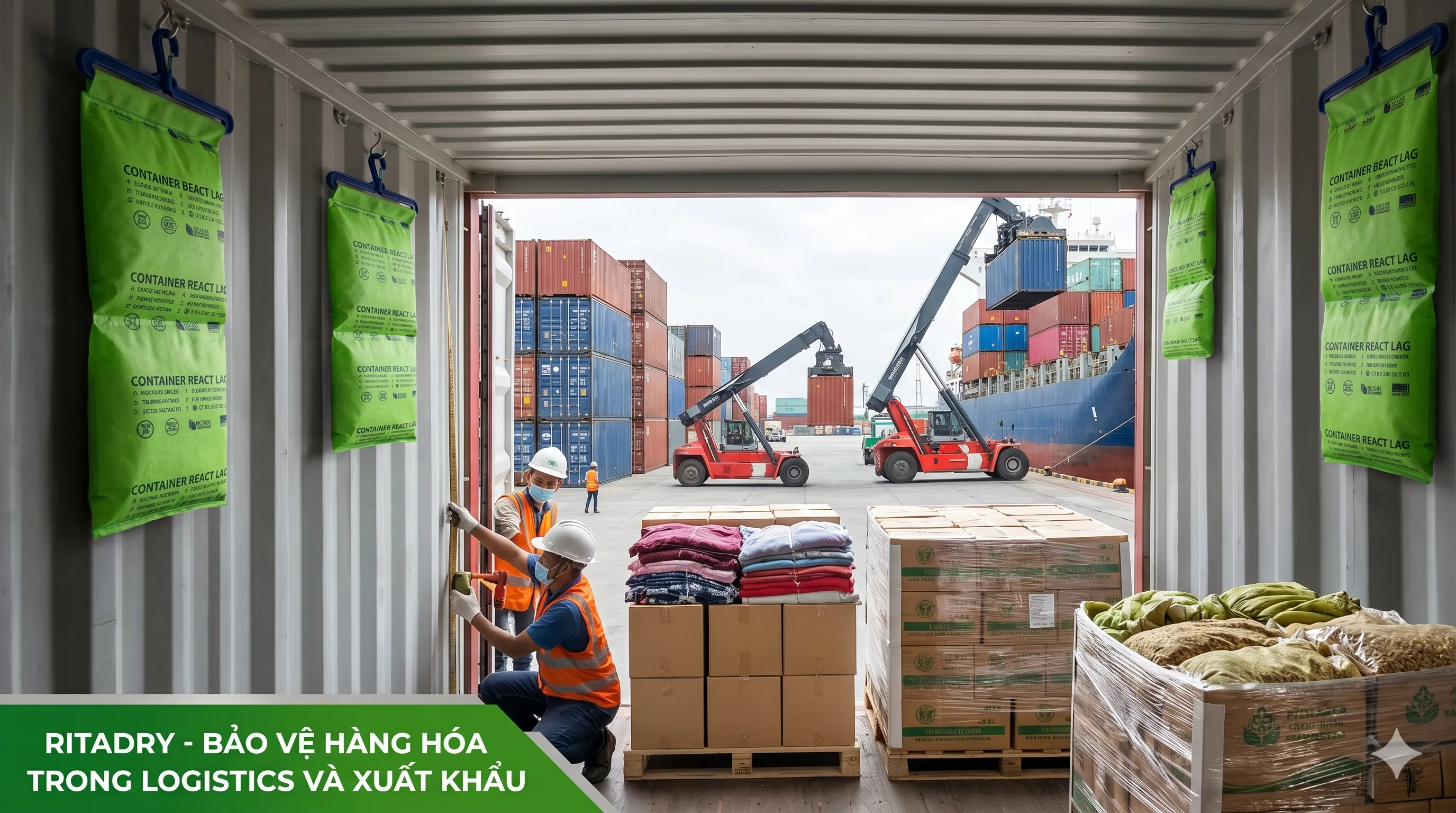 Dây Hút Ẩm Treo Container | Chống Mồ Hôi Container Hiệu Quả