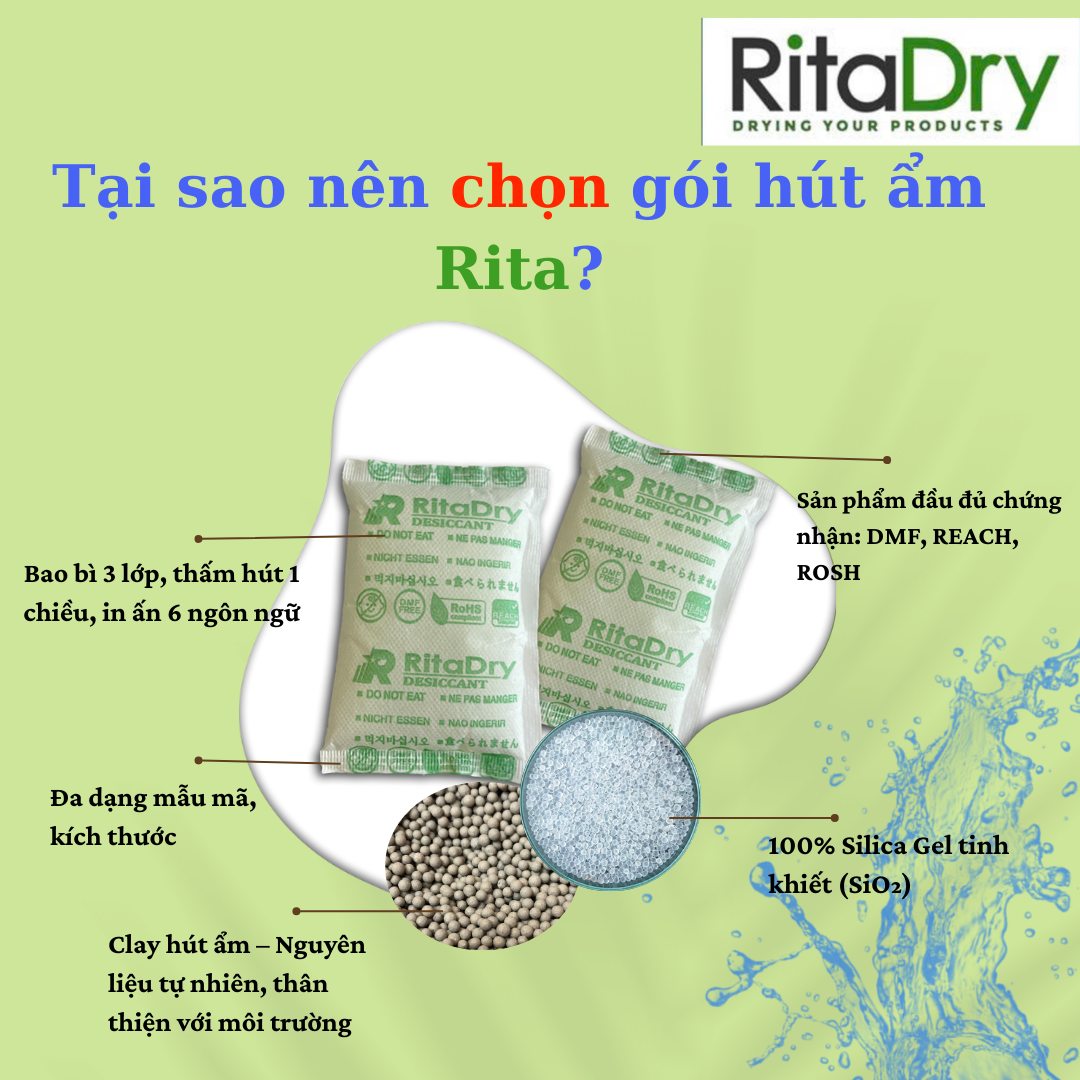 Tại Sao Nên Chọn Gói Hút Ẩm Rita? | Chất Lượng Cao – Tiêu Chuẩn Quốc Tế