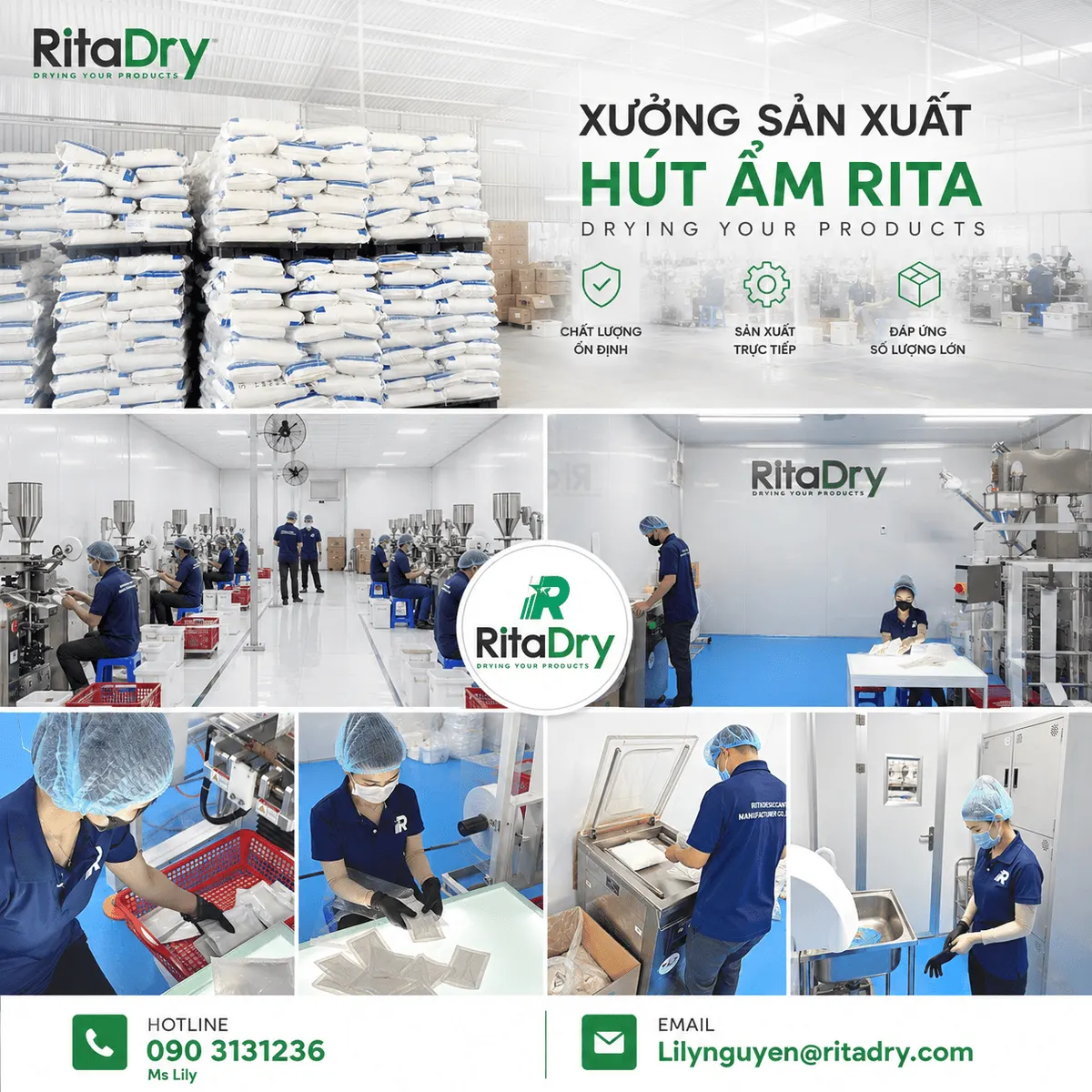 Xưởng sản xuất Hút Ẩm RITA